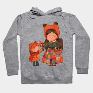 Autumn Patchwork girl Hoodie